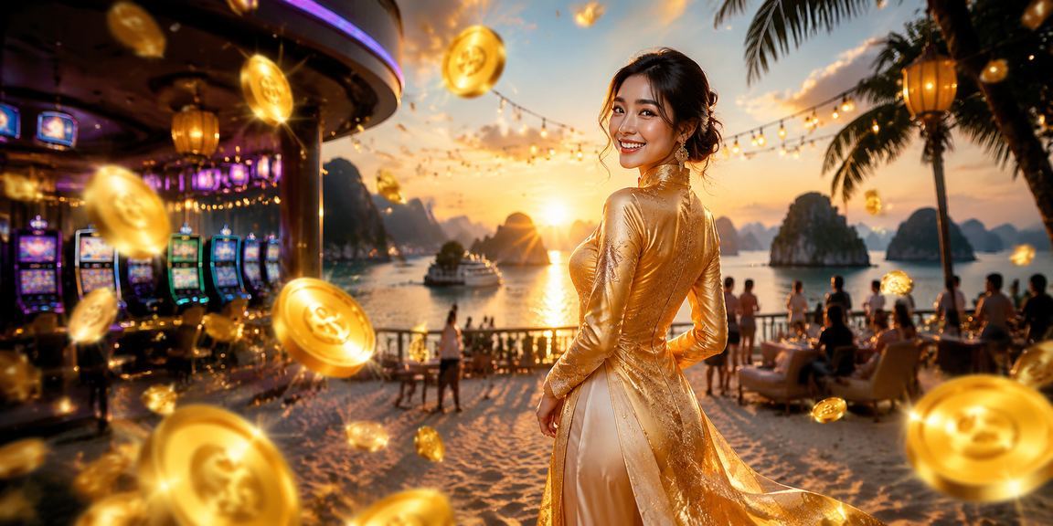 Người chơi tại Vịnh Hạ Long trải nghiệm cược lớn phong cách High Roller với áo dài Việt Nam