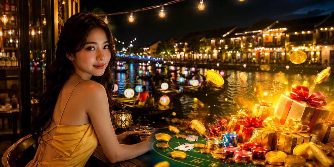 Không gian thưởng thức cà phê và theo dõi kèo trực tuyến tại Hội An